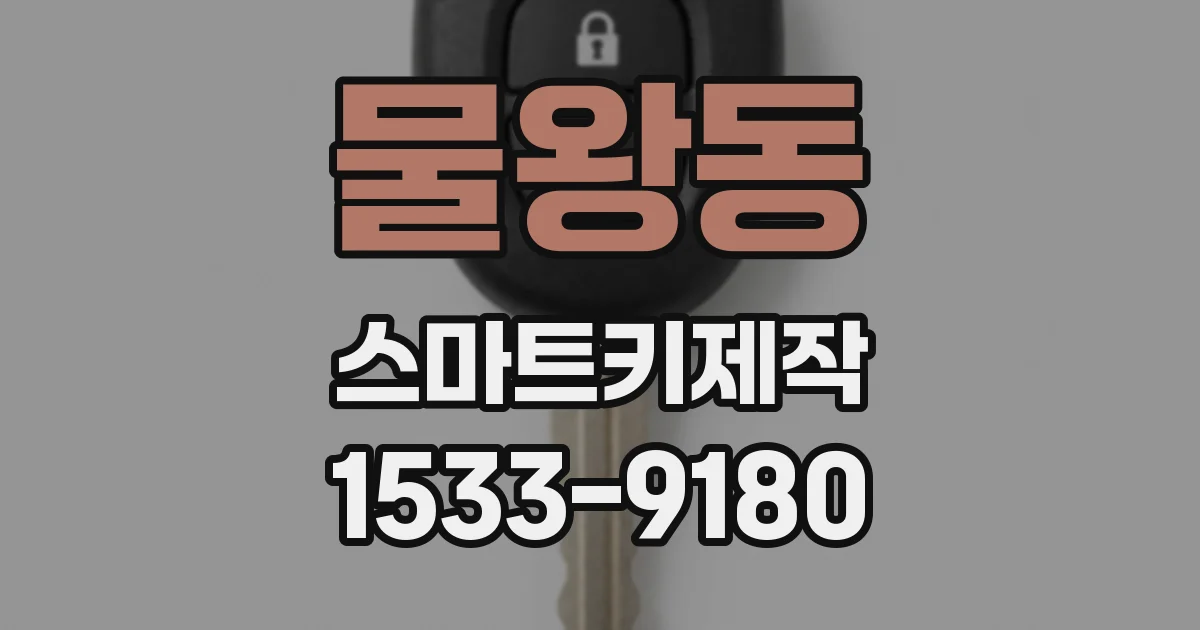 물왕동 스마트키제작