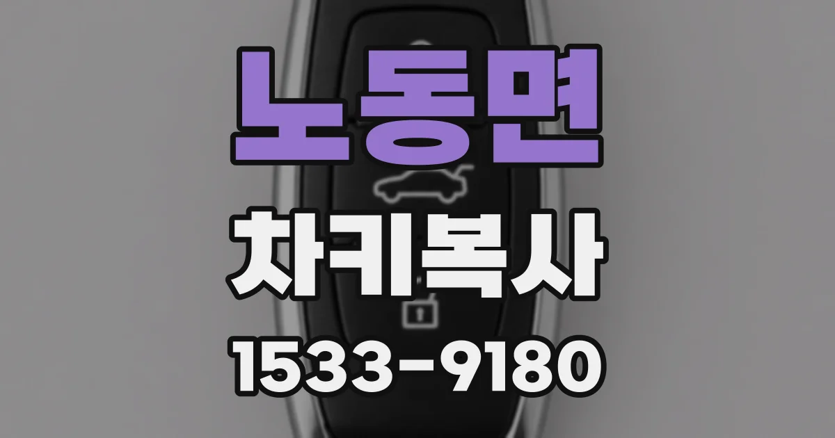 노동면 차키복사