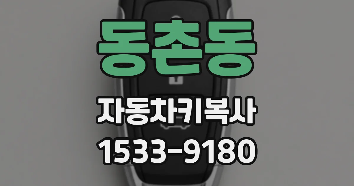 동촌동 자동차키복사