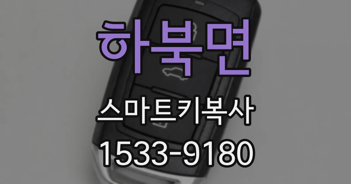 하북면 스마트키복사