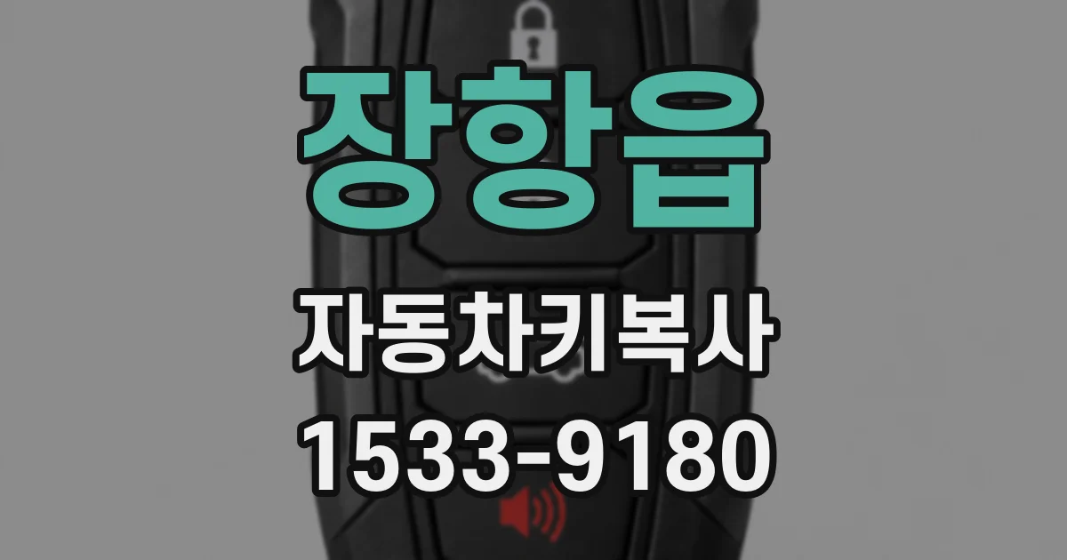 장항읍 자동차키복사