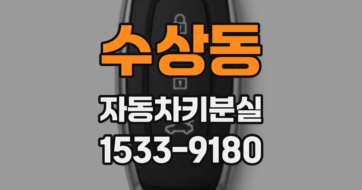 수상동 자동차키분실
