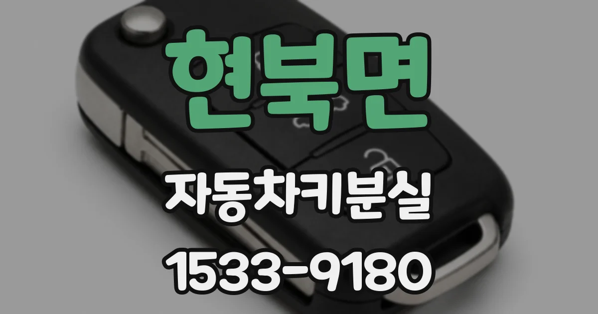현북면 자동차키분실