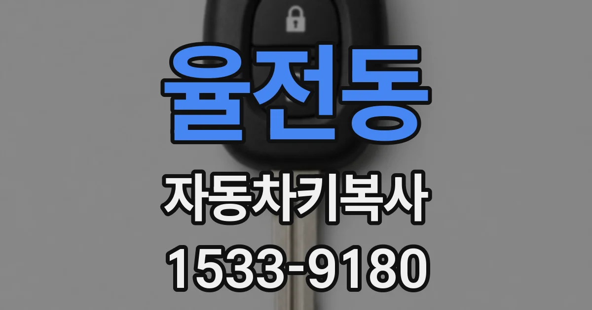 율전동 자동차키복사