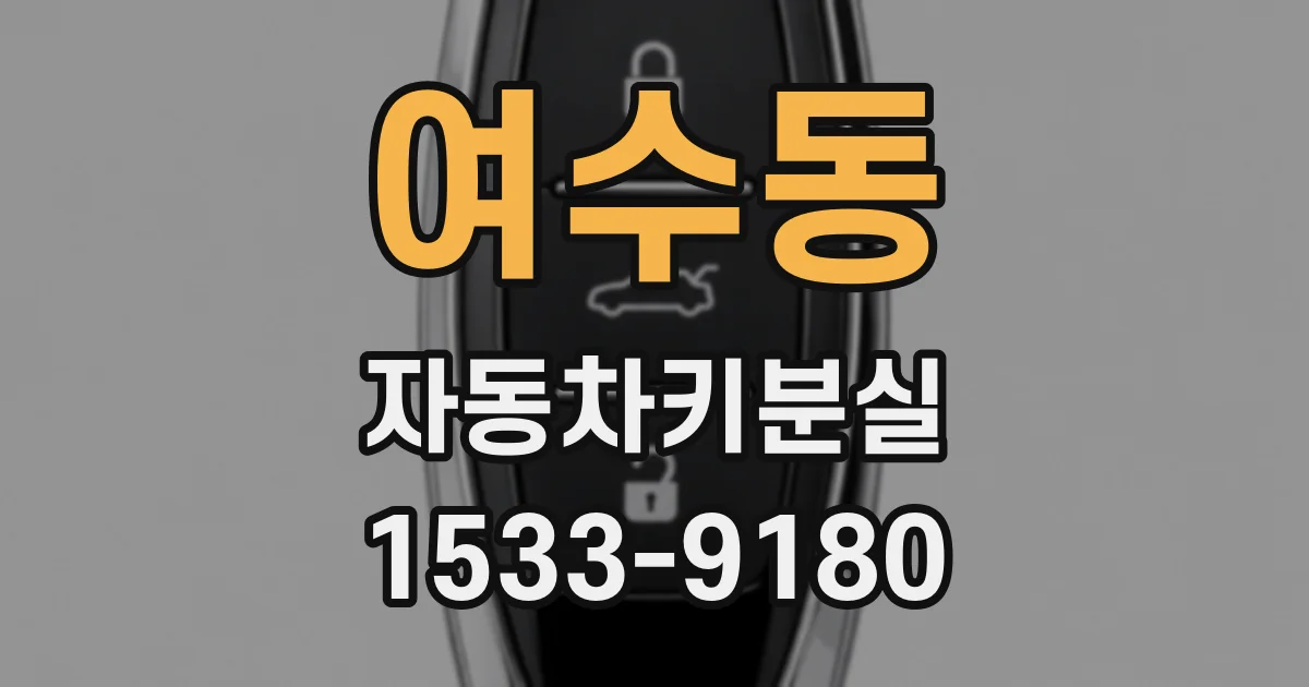 여수동 자동차키분실