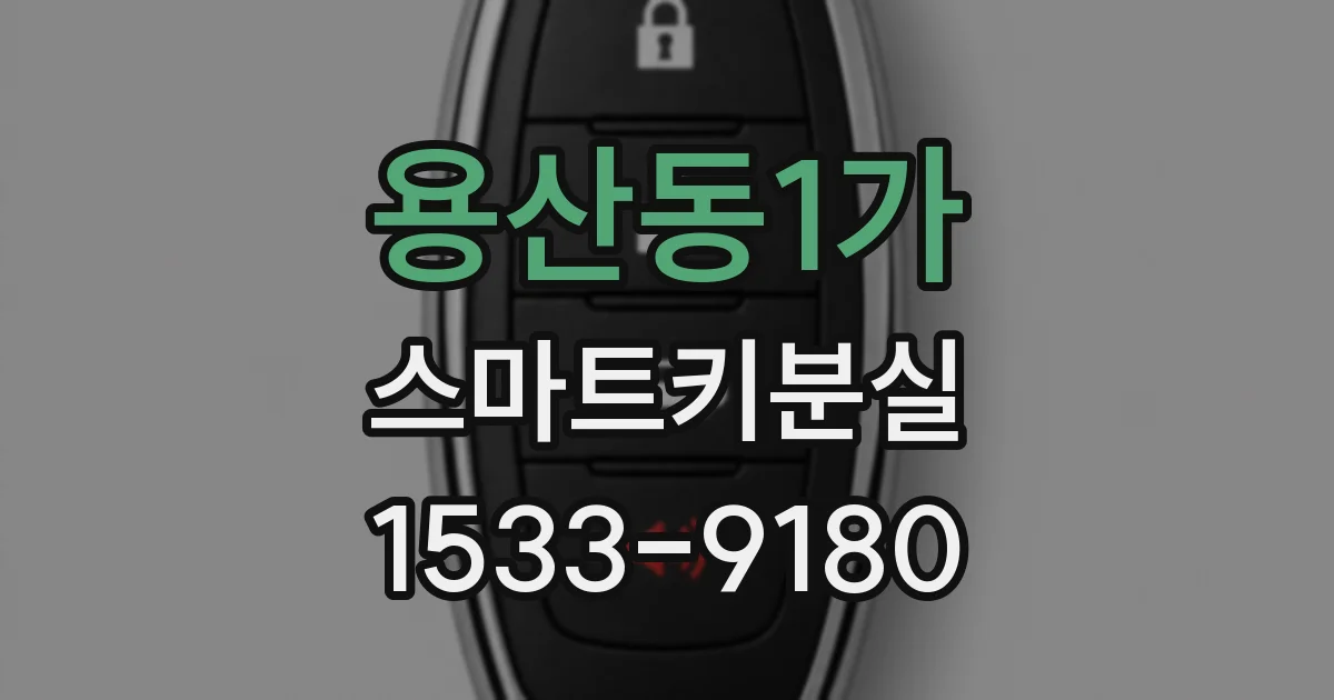 용산동1가 스마트키분실