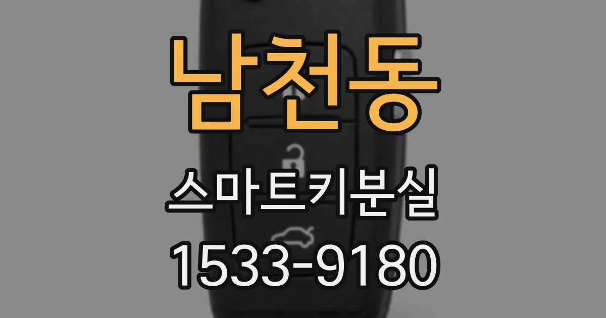 남천동 스마트키분실