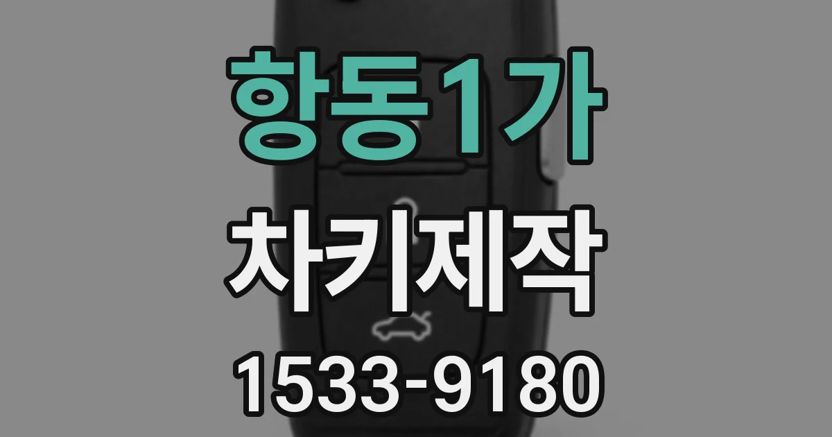 항동1가 차키제작