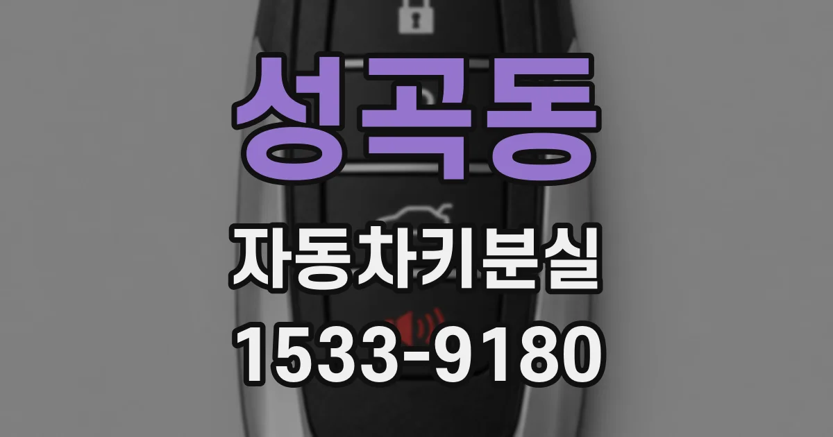 성곡동 자동차키분실