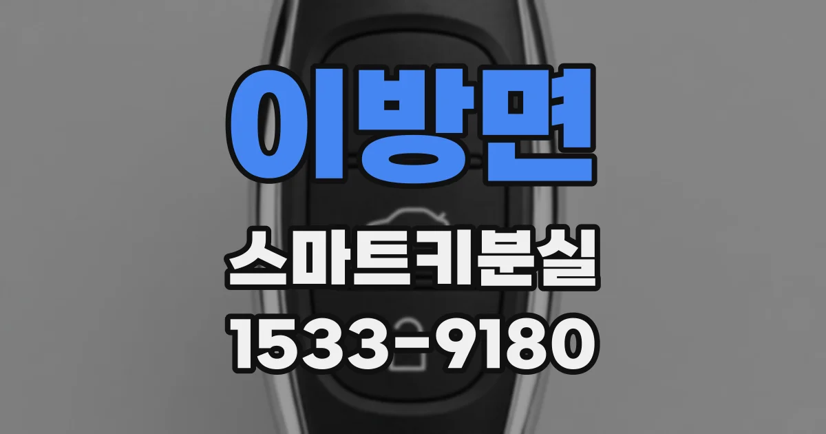 이방면 스마트키분실
