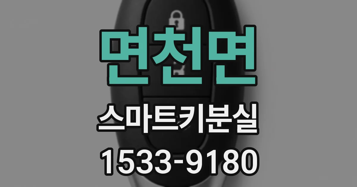 면천면 스마트키분실