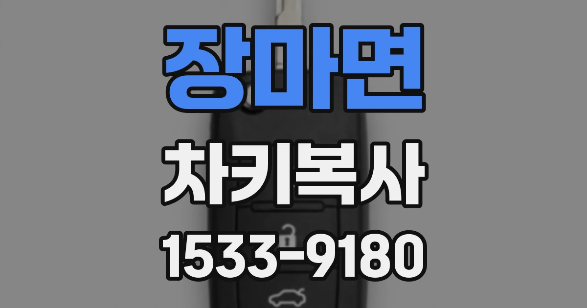 장마면 차키복사