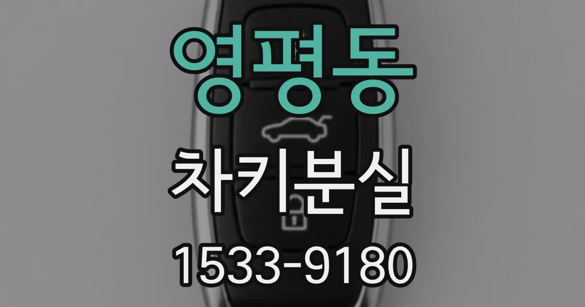 영평동 차키분실