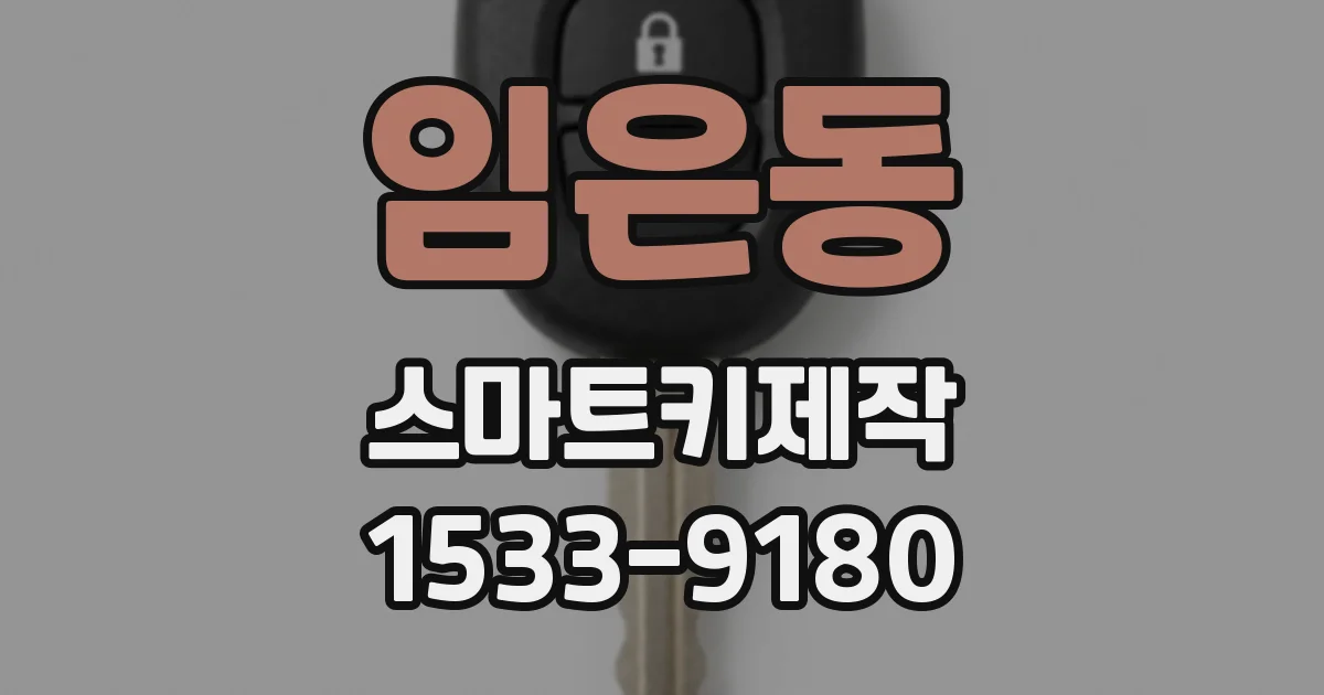 임은동 스마트키제작