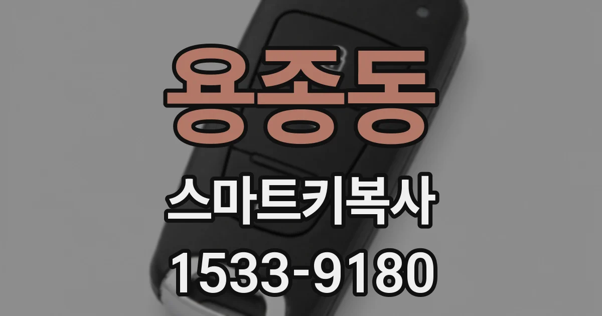 용종동 스마트키복사
