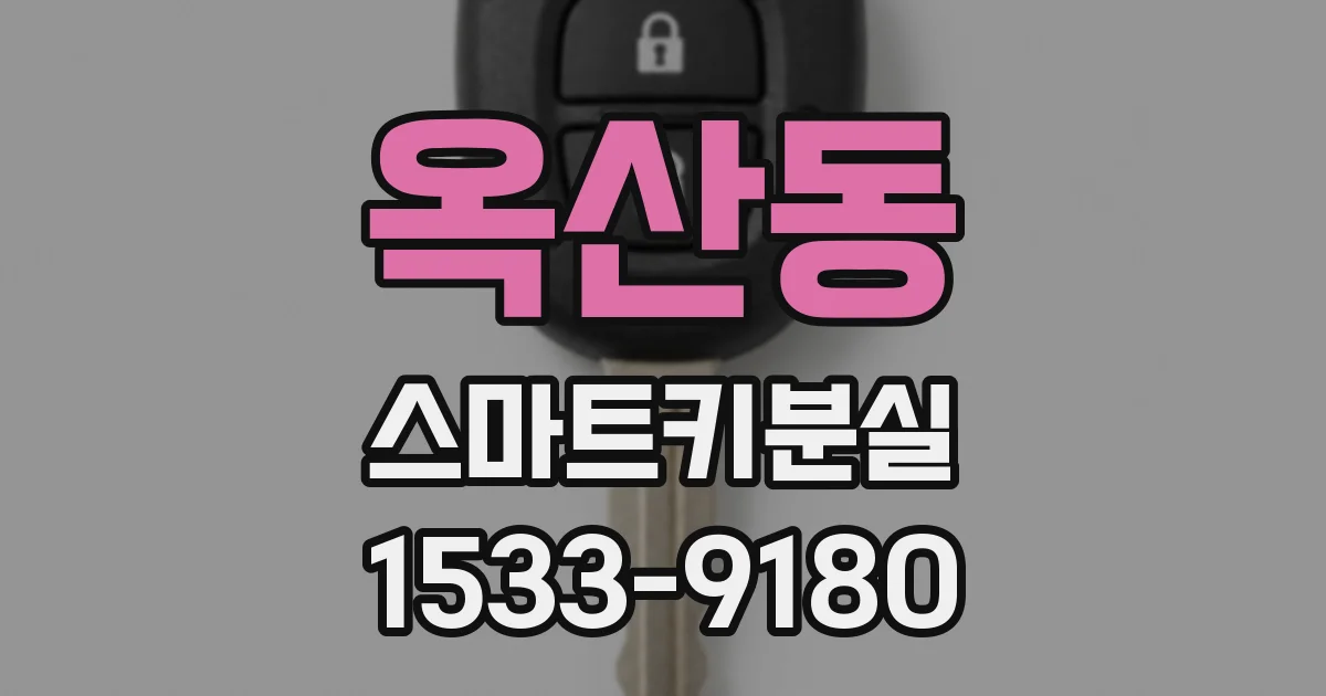 옥산동 스마트키분실