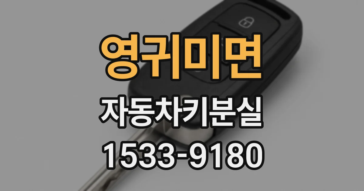 영귀미면 자동차키분실