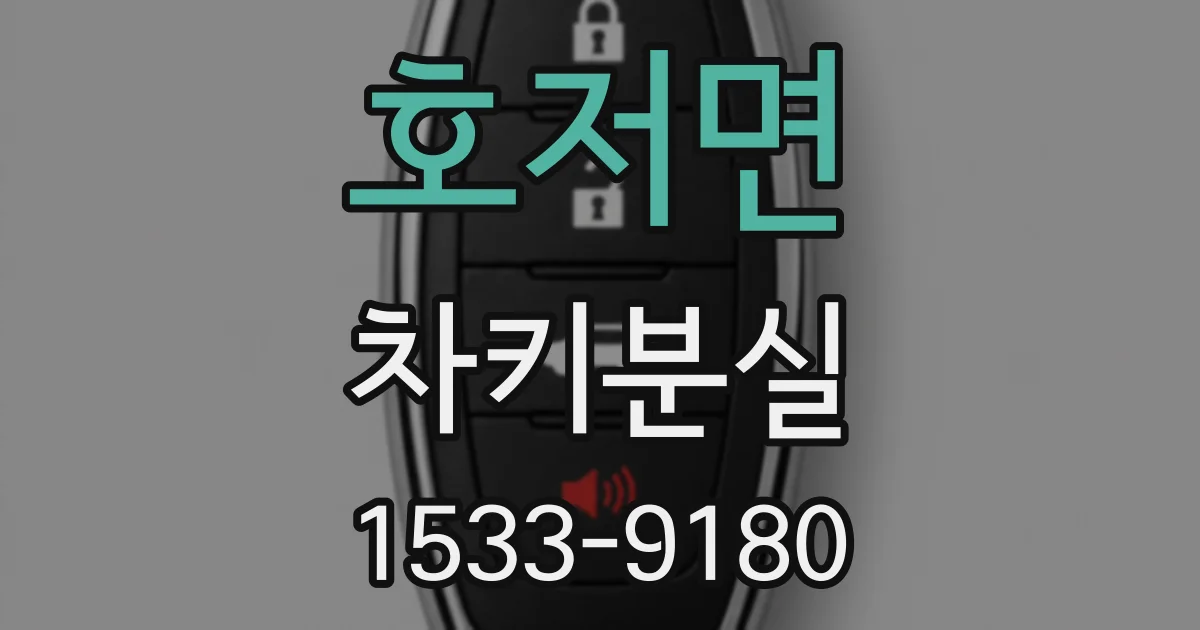 호저면 차키분실