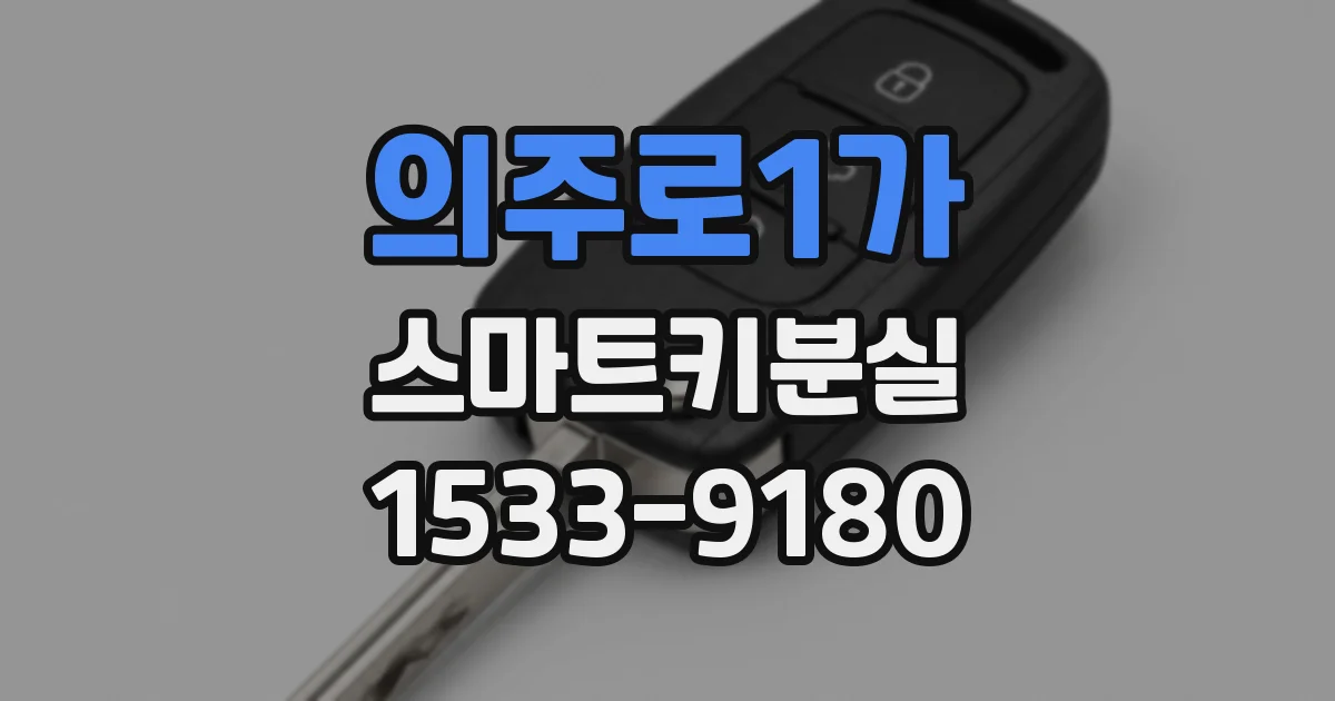 의주로1가 스마트키분실