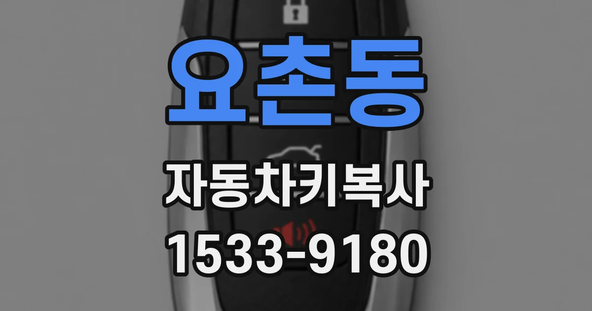 요촌동 자동차키복사