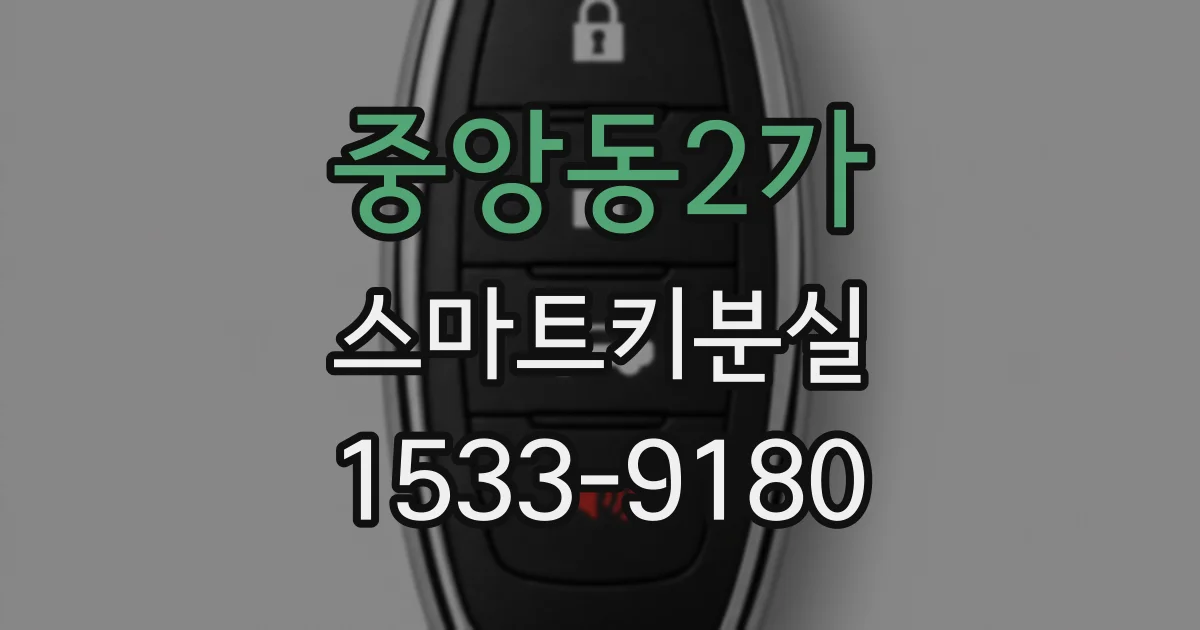 중앙동2가 스마트키분실