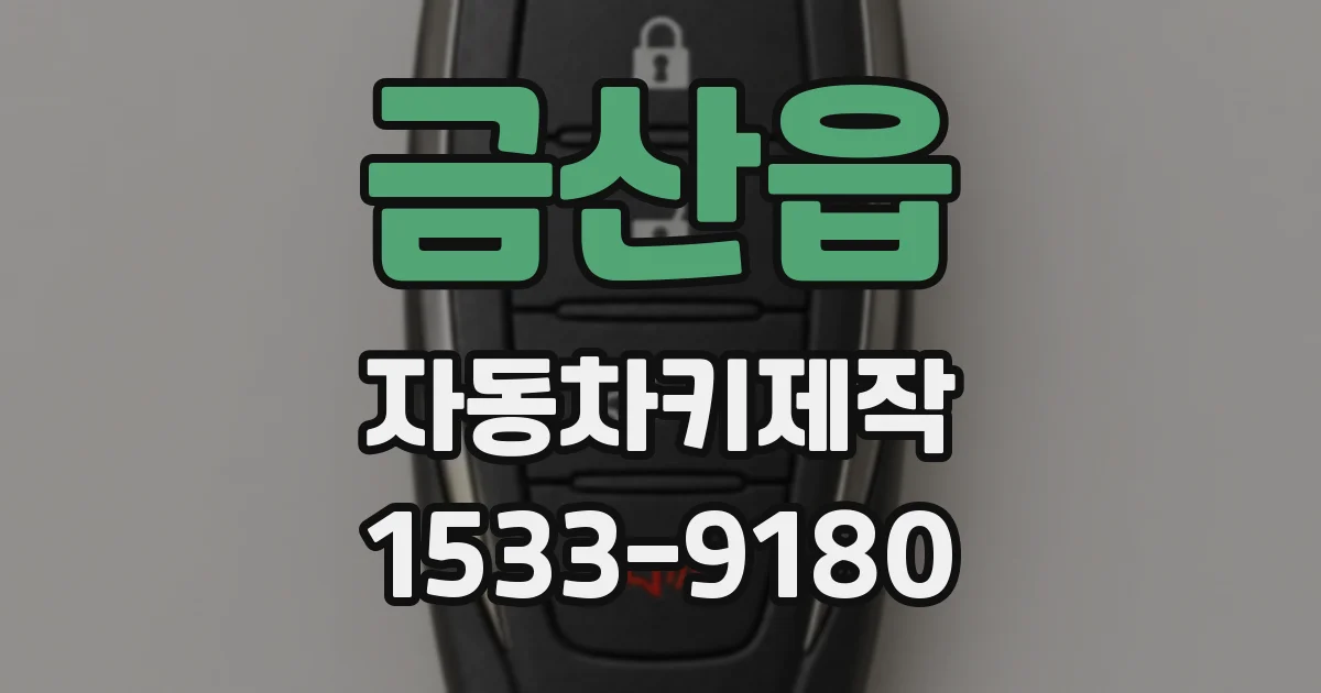 금산읍 자동차키제작