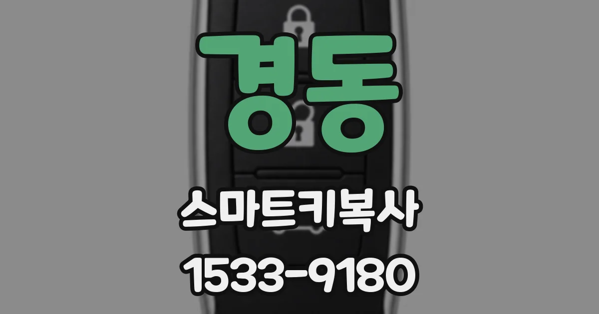 경동 스마트키복사