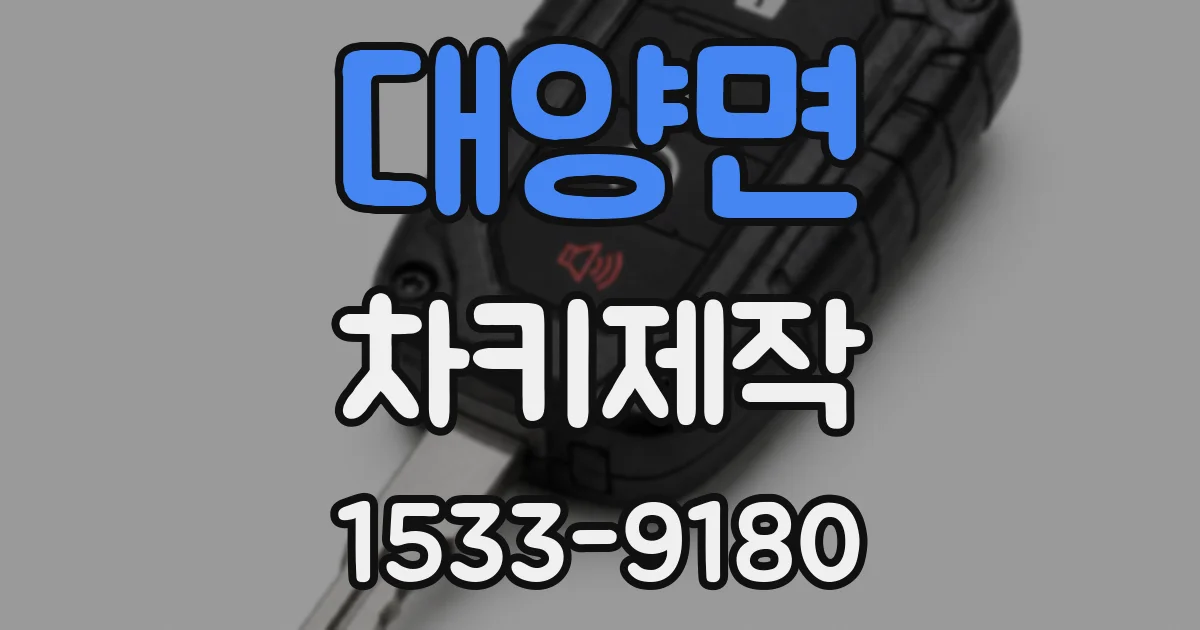 대양면 차키제작