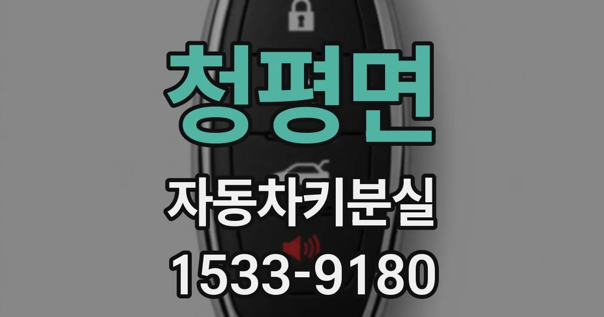 청평면 자동차키분실