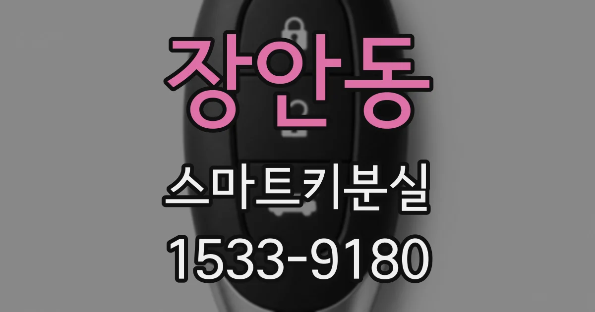 장안동 스마트키분실