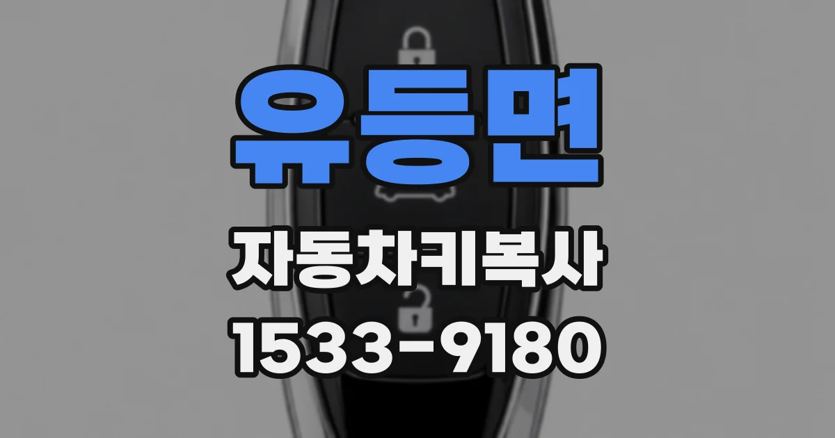 유등면 자동차키복사