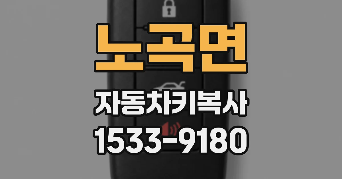 노곡면 자동차키복사