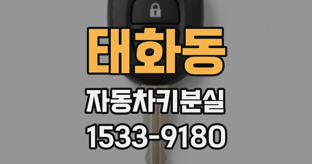 태화동 자동차키분실