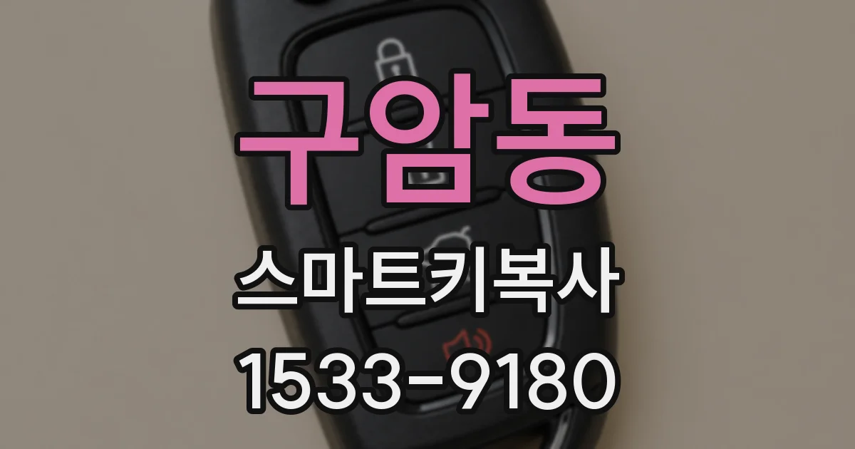 구암동 스마트키복사