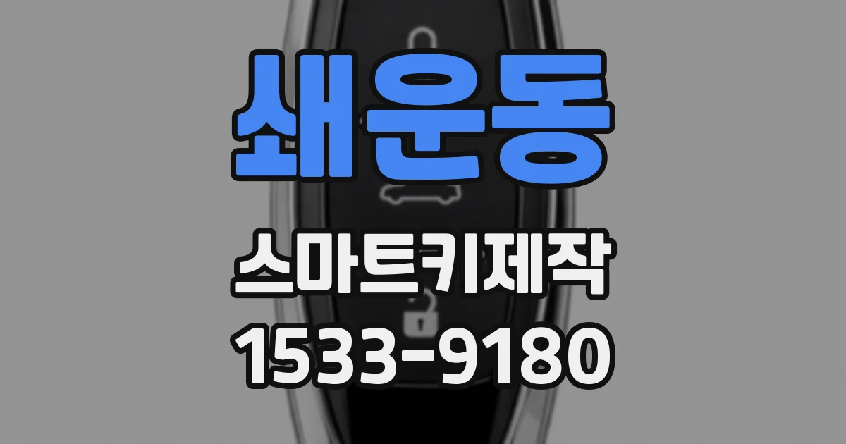 쇄운동 스마트키제작
