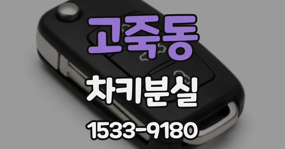 고죽동 차키분실