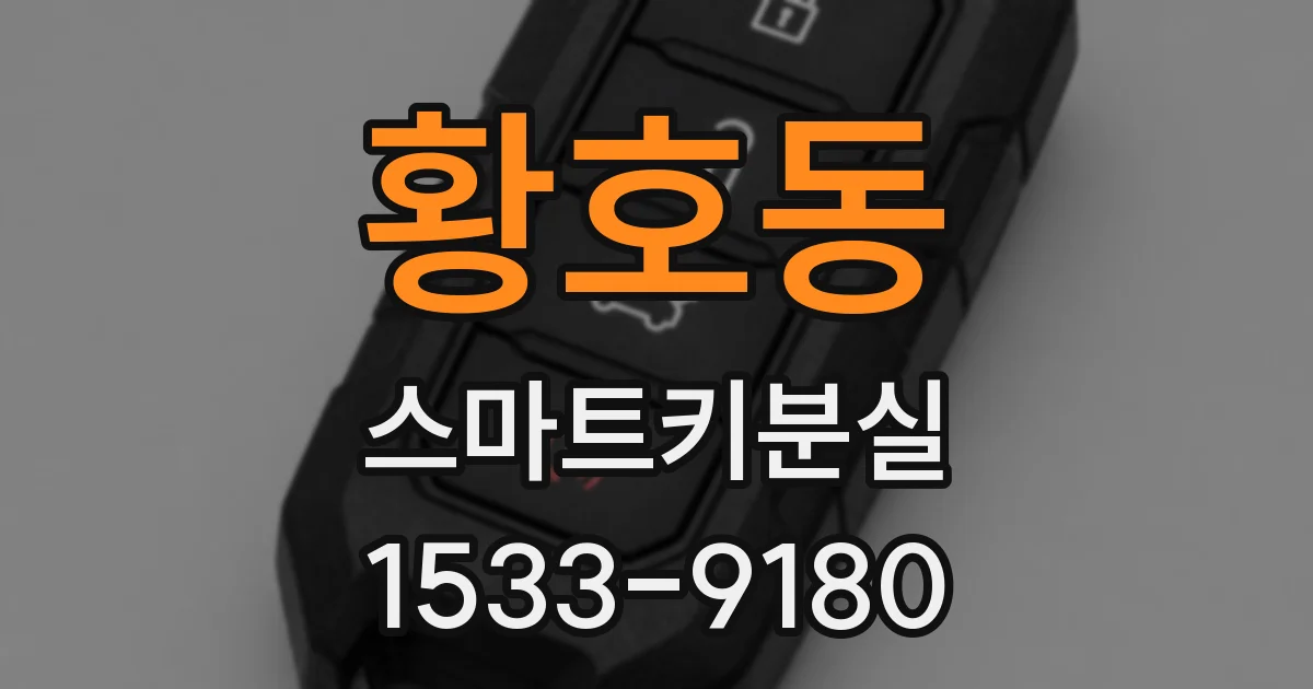 황호동 스마트키분실