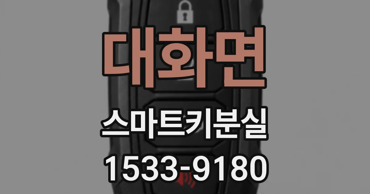 대화면 스마트키분실