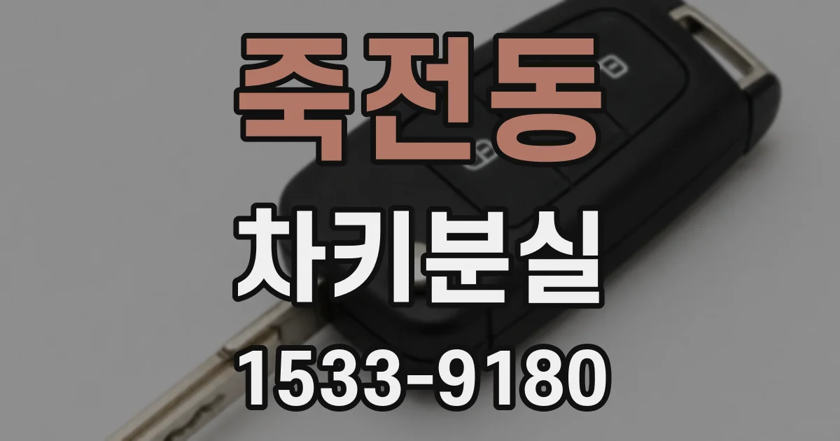 죽전동 차키분실