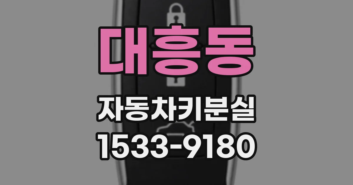 대흥동 자동차키분실