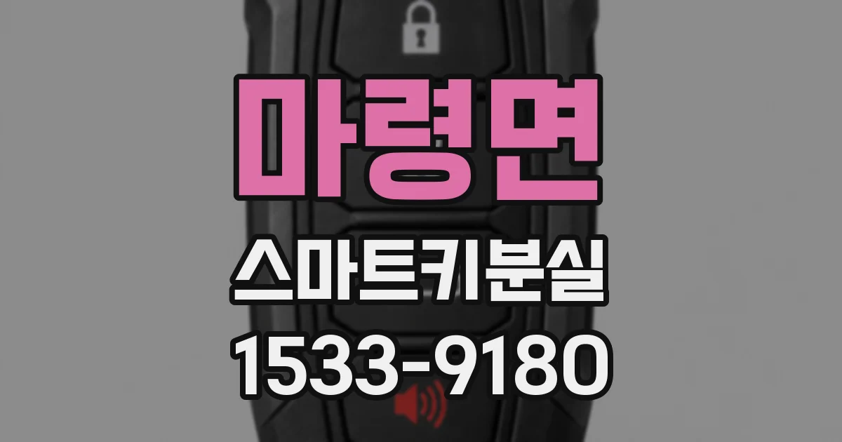 마령면 스마트키분실