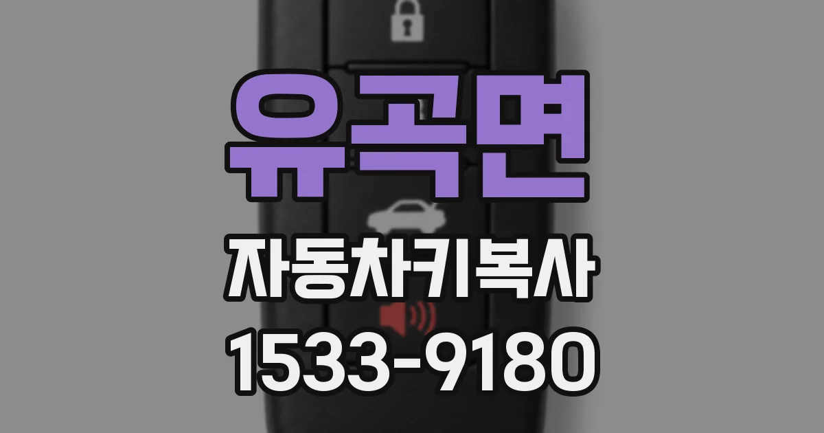유곡면 자동차키복사