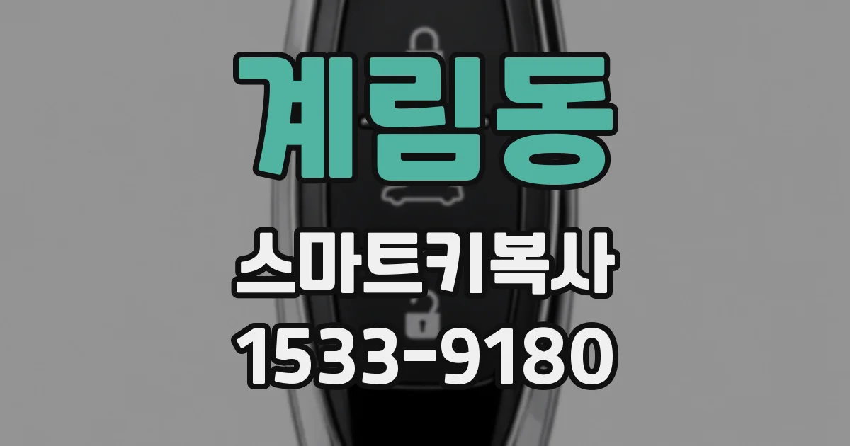 계림동 스마트키복사