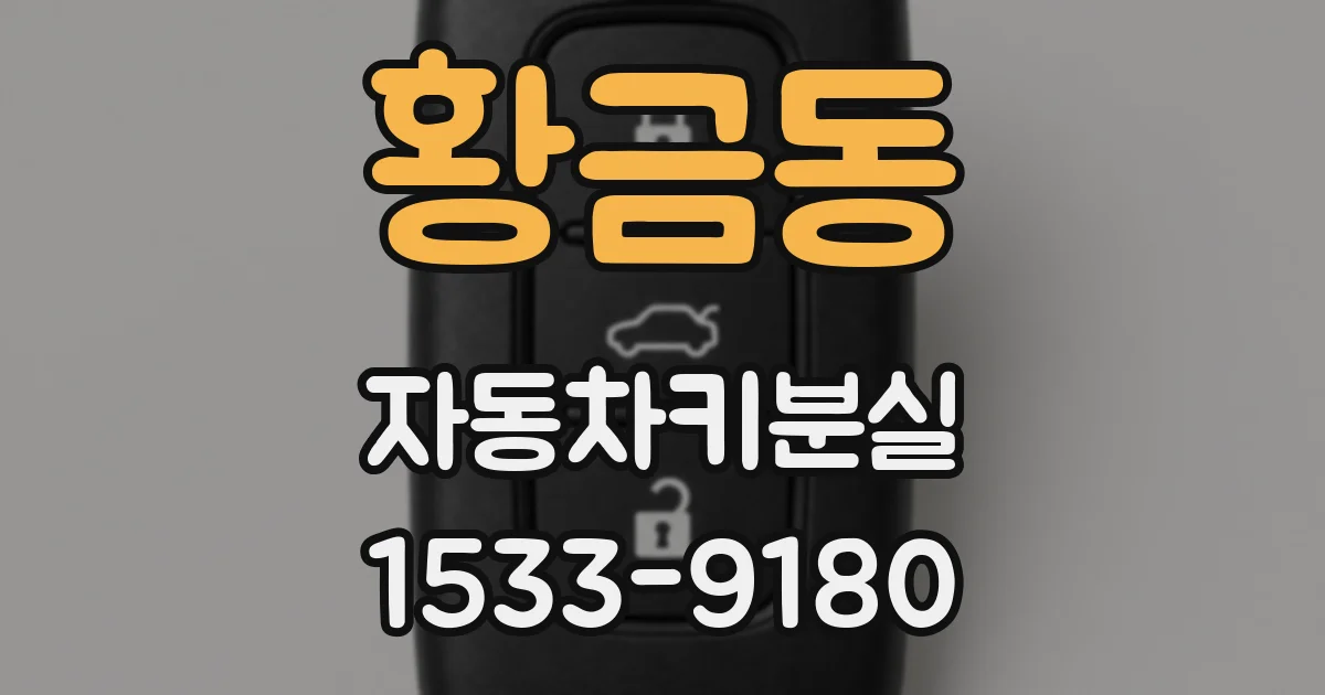 황금동 자동차키분실