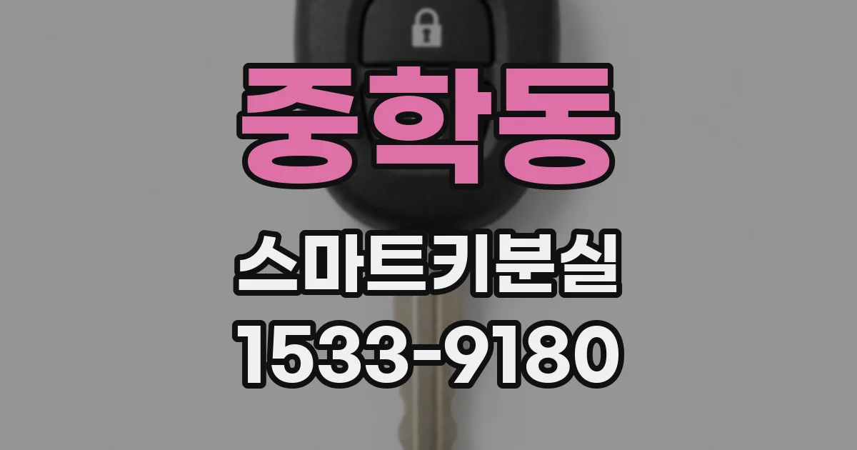 중학동 스마트키분실