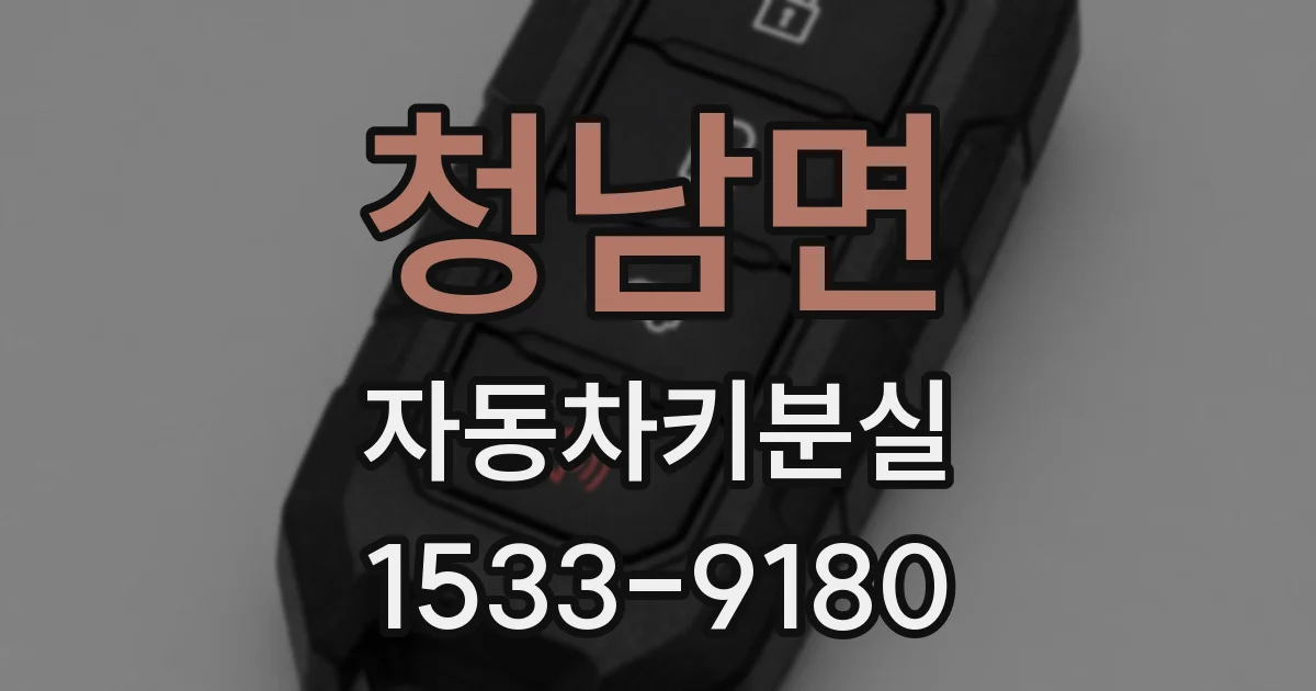 청남면 자동차키분실