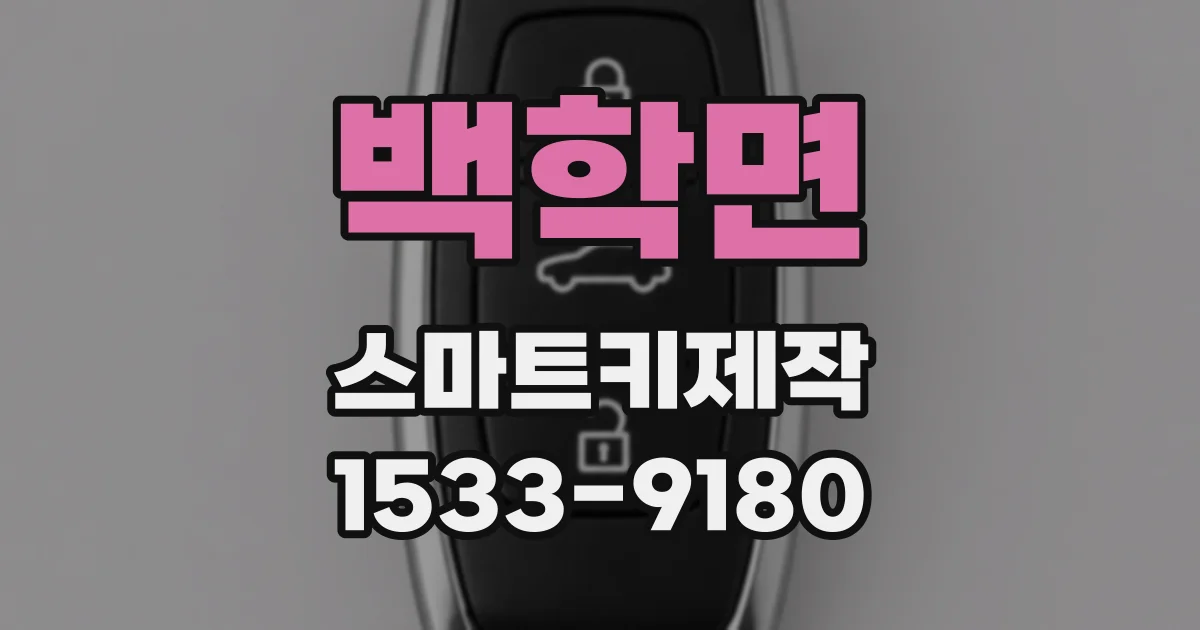 백학면 스마트키제작