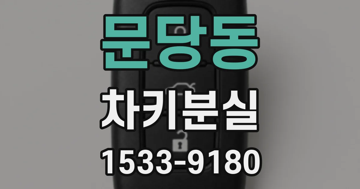 문당동 차키분실