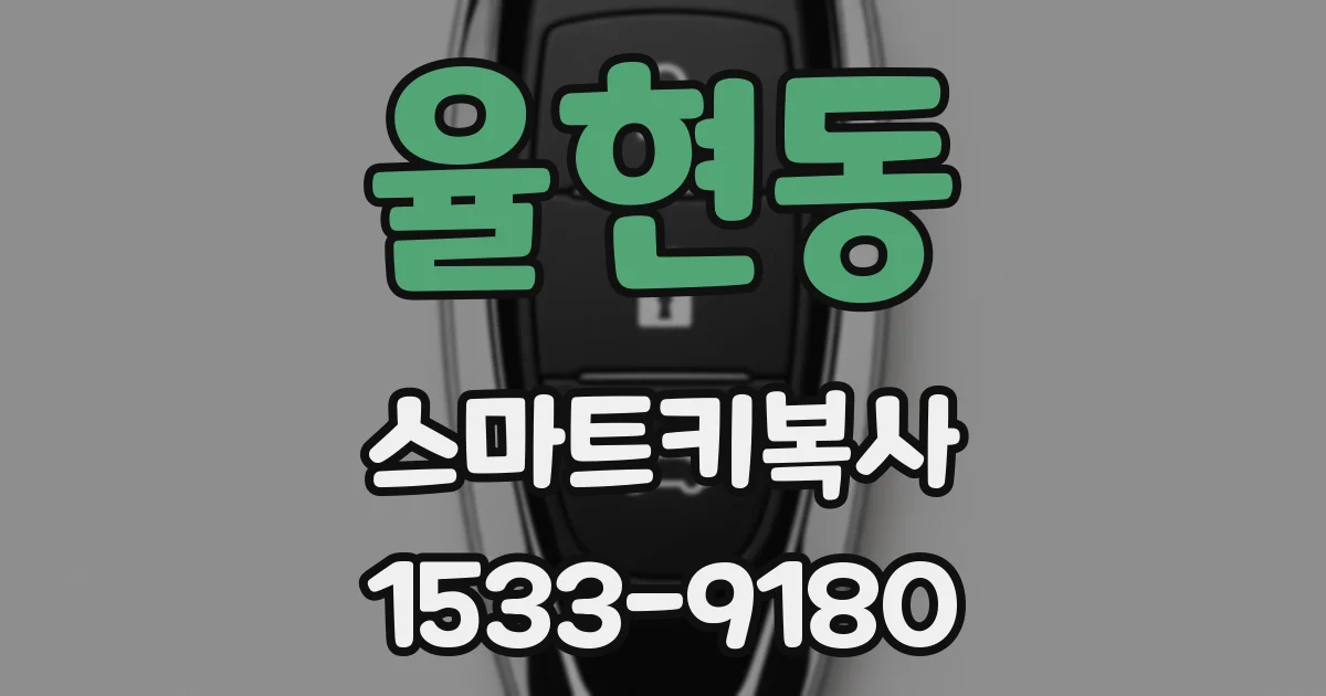 율현동 스마트키복사