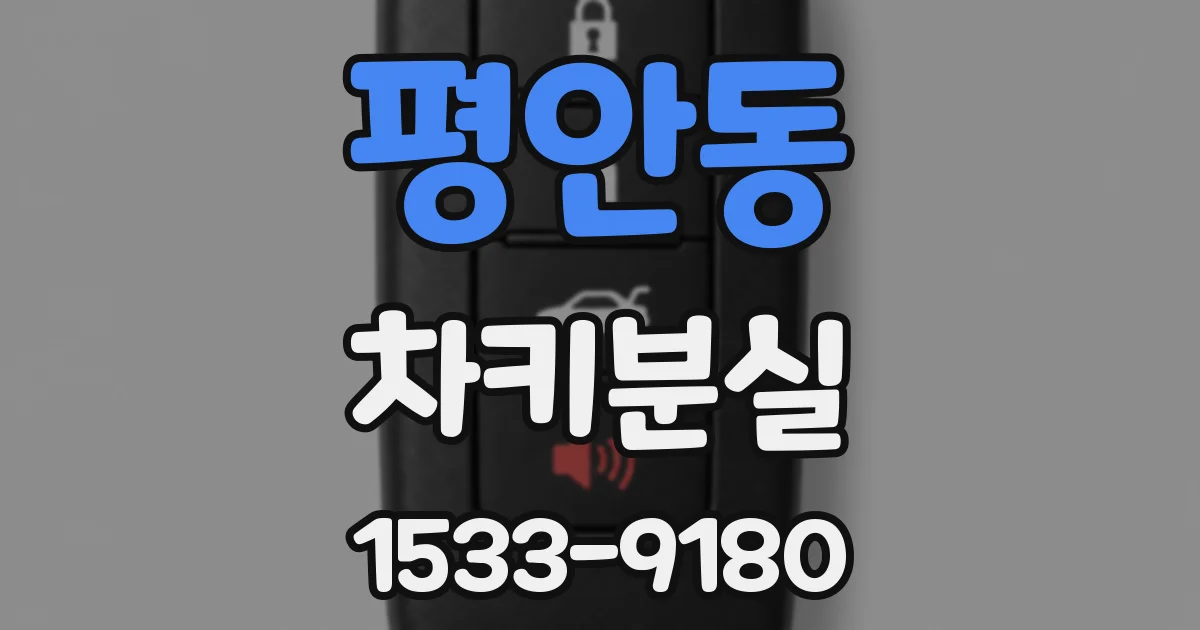 평안동 차키분실